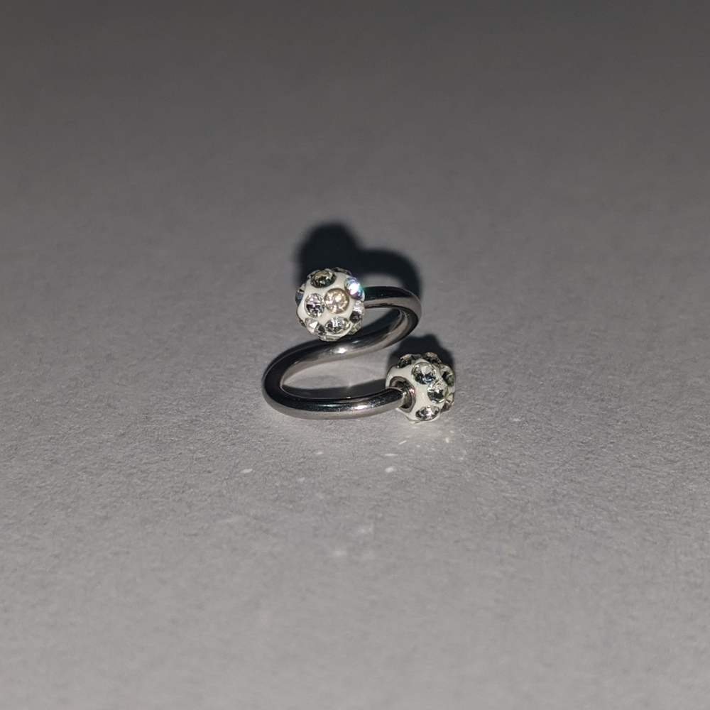 Small spiral pericing jewelry